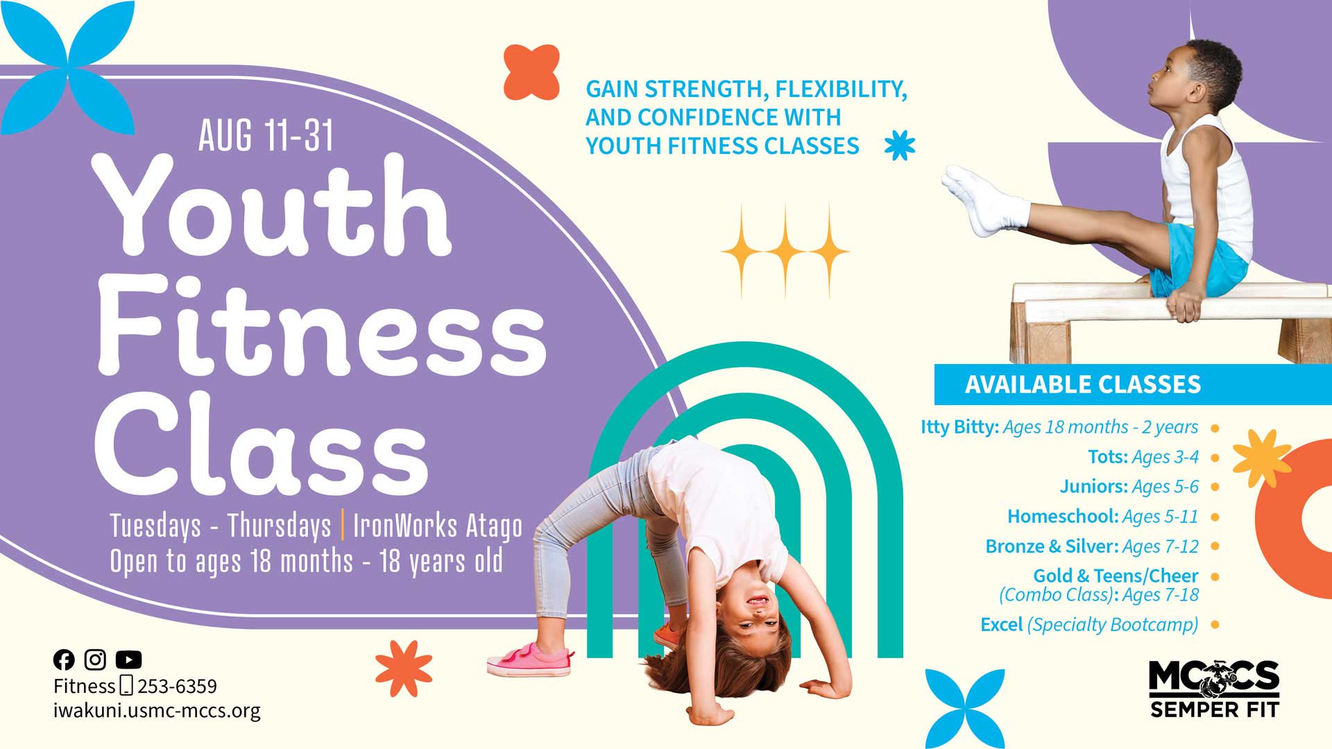 Youth Fitness Classes - August